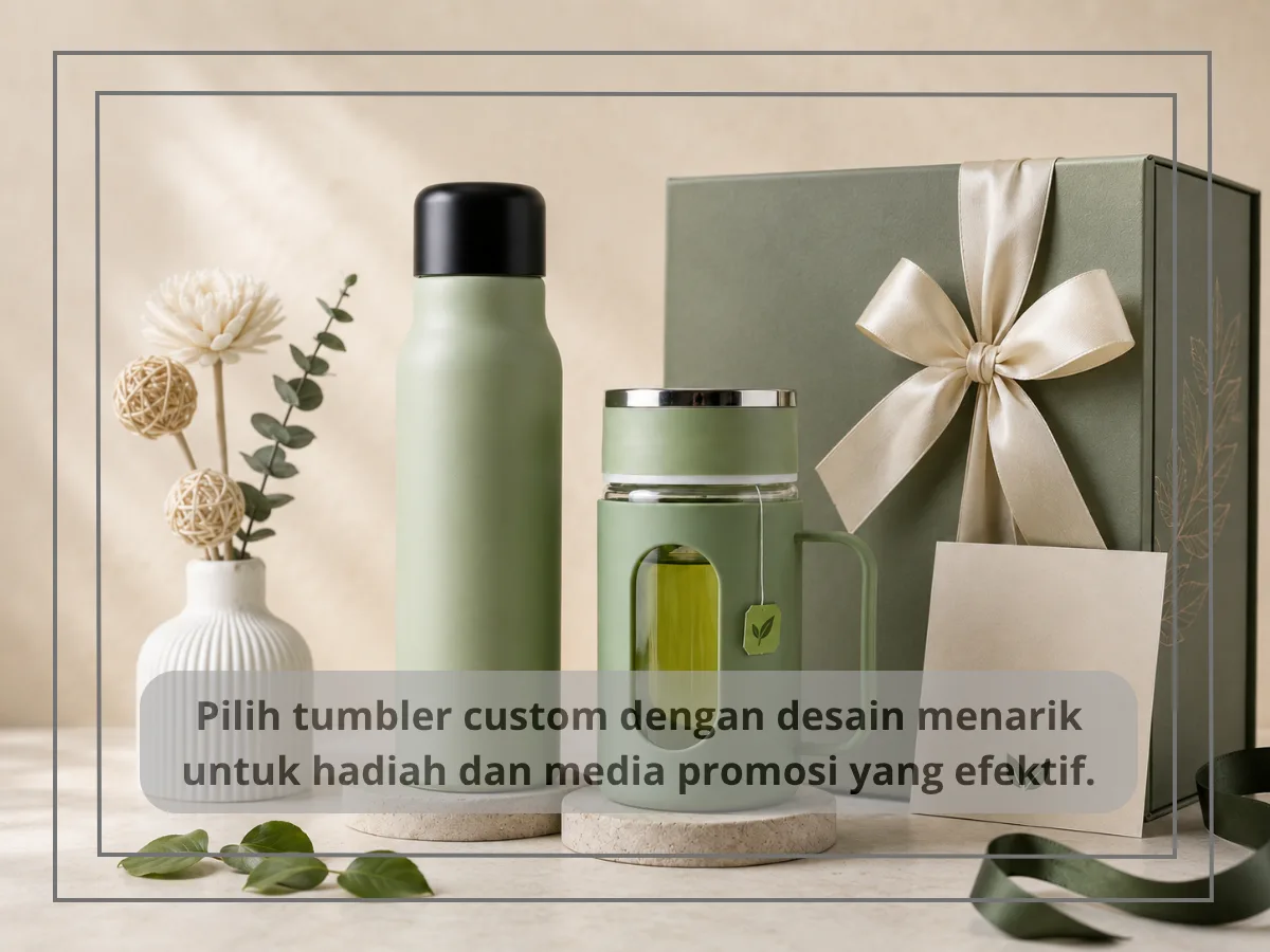 Ide Souvenir Eksklusif: Set Tumbler Custom Premium