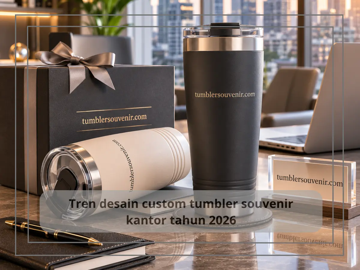 Tren Desain Custom Tumbler Souvenir Kantor Terbaru 2026